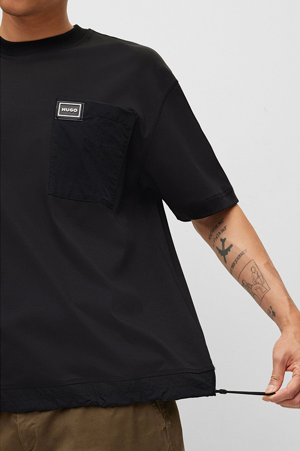 T-SHIRT HUGO - 001 BLACK